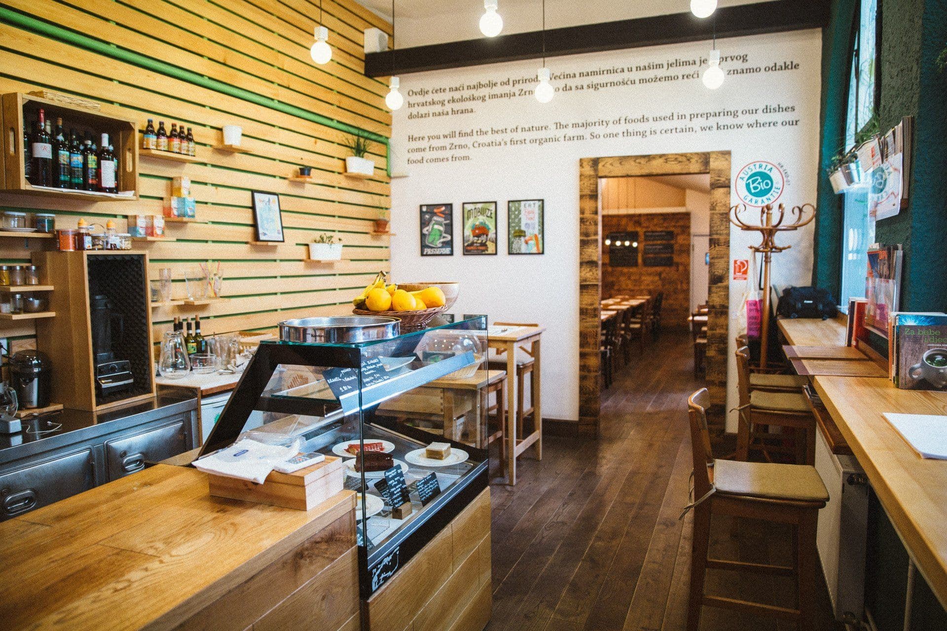 Inside Zrno Bio Bistro