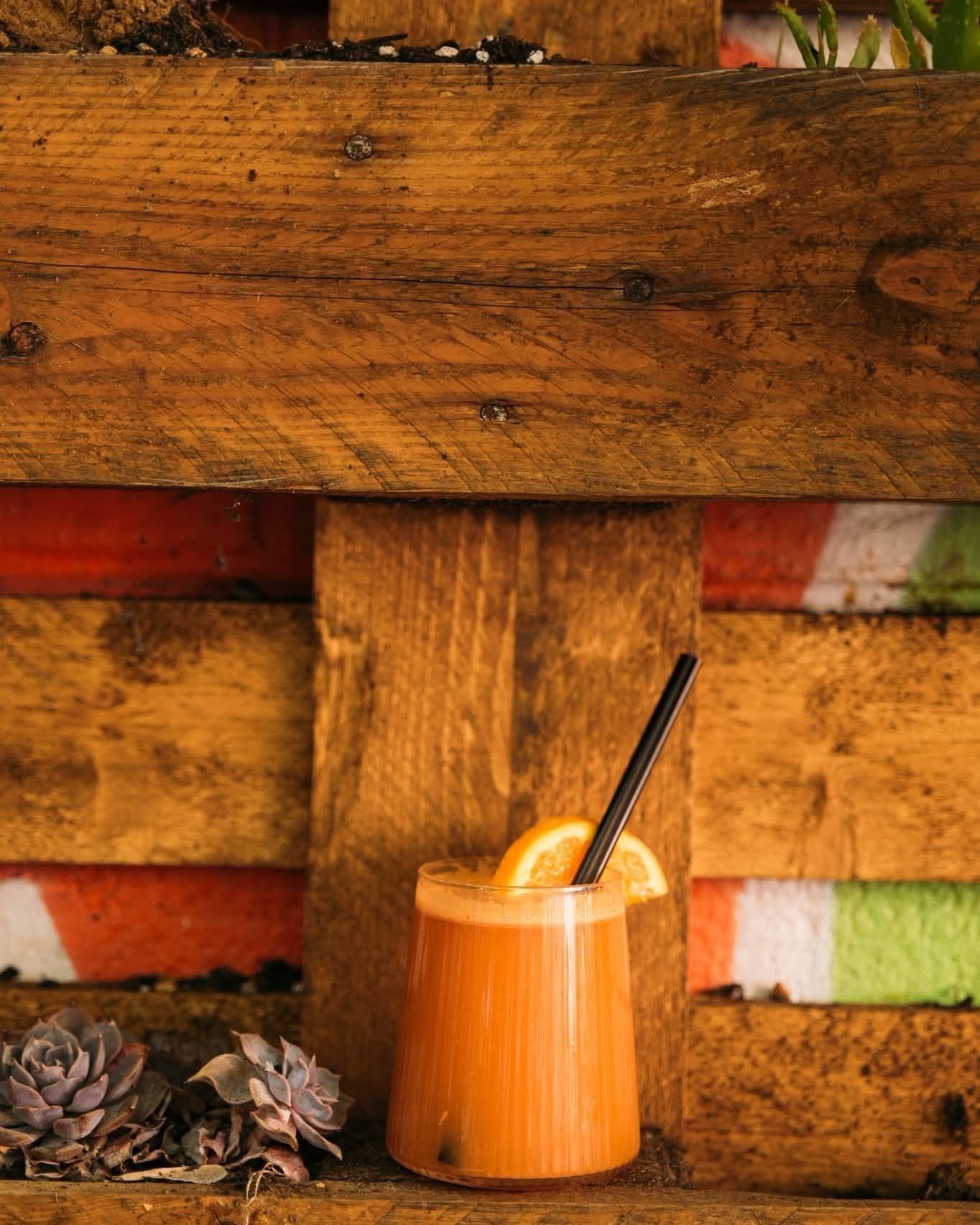Fresh orange juice at Zrno